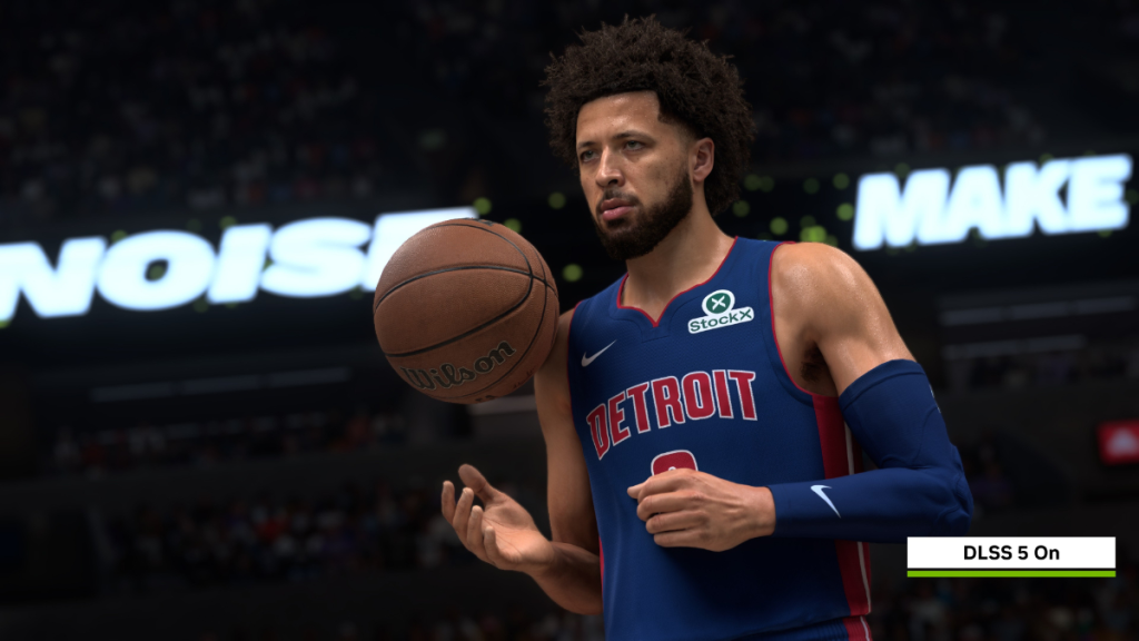 Cade Cunningham con NVIDIA DLSS 5 attivo in NBA 2K27, in uscita il 3 settembre 2026