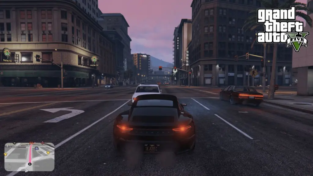 Minimappa stile GTA 6 visualizzata in GTA V